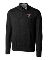 Atlanta Falcons Historic - Cutter & Buck Lakemont Tri-Blend Mens Big and Tall Quarter Zip Pullover Sweater BL_MANN_HG 1