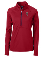 Atlanta Falcons Historic - Cutter & Buck Adapt Eco Knit Stretch Recycled Womens Half Zip Pullover CDR_MANN_HG 1