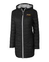 Pittsburgh Pirates City Connect Cutter & Buck Rainier PrimaLoft®  Womens Eco Insulated Hooded Long Coat BL_MANN_HG 1