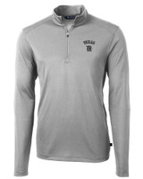 Texas Rangers City Connect Cutter & Buck Virtue Eco Pique Recycled Quarter Zip Mens Pullover POL_MANN_HG 1