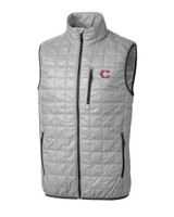Cincinnati Reds City Connect Cutter & Buck Rainier PrimaLoft® Mens Big and Tall Eco Insulated Full Zip Puffer Vest POL_MANN_HG 1