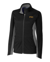 Pittsburgh Pirates City Connect Cutter & Buck Navigate Softshell Womens Full Zip Jacket BL_MANN_HG 1