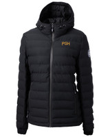 Pittsburgh Pirates City Connect Cutter & Buck Mission Ridge Repreve® Eco Insulated Womens Puffer Jacket BL_MANN_HG 1