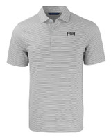 Pittsburgh Pirates City Connect Cutter & Buck Forge Eco Double Stripe Stretch Recycled Mens Big &Tall Polo POLWH_MANN_HG 1