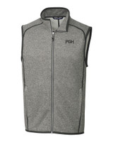 Pittsburgh Pirates City Connect Cutter & Buck Mainsail Sweater-Knit Mens Big and Tall Full Zip Vest POH_MANN_HG 1