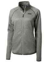 Pittsburgh Pirates City Connect Cutter & Buck Mainsail Sweater-Knit Womens Full Zip Jacket POH_MANN_HG 1