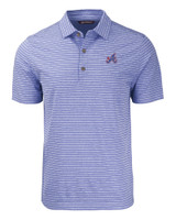 Atlanta Braves City Connect Cutter & Buck Forge Eco Heather Stripe Stretch Recycled Mens Big & Tall Polo TBH_MANN_HG 1