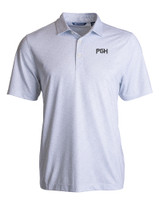 Pittsburgh Pirates City Connect Cutter & Buck Pike Eco Pebble Print Stretch Recycled Mens Polo WH_MANN_HG 1