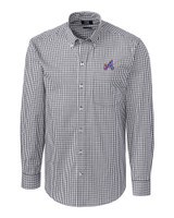 Atlanta Braves City Connect Cutter & Buck Easy Care Stretch Gingham Mens Long Sleeve Dress Shirt CC_MANN_HG 1