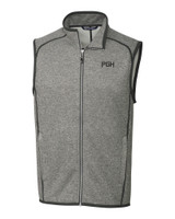 Pittsburgh Pirates City Connect Cutter & Buck Mainsail Sweater-Knit Mens Full Zip Vest POH_MANN_HG 1