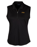 Pittsburgh Pirates City Connect Cutter & Buck Forge Stretch Womens Sleeveless Polo BL_MANN_HG 1