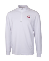 Cincinnati Reds City Connect Cutter & Buck Traverse Stretch Quarter Zip Mens Pullover WH_MANN_HG 1