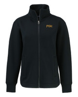 Pittsburgh Pirates City Connect Cutter & Buck Roam Eco Full Zip Recycled Womens Jacket BL_MANN_HG 1