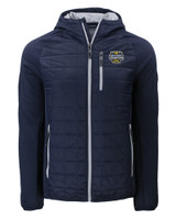 Michigan Wolverines 2023 College Football National Champions Cutter & Buck Rainier Primaloft Eco Mens Full Zip Hybrid Jacket DN_MANN_HG 1