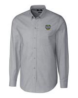 Michigan Wolverines 2023 College Football National Champions Cutter & Buck Stretch Oxford Mens Long Sleeve Dress Shirt CC_MANN_HG 1