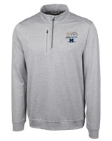 2024 Rose Bowl Champions Cutter & Buck Stealth Heathered Mens Big and Tall  Quarter Zip Pullover POL_MANN_HG 1