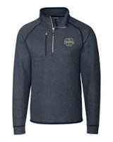Michigan Wolverines 2023 College Football National Champions Cutter & Buck Mainsail Sweater-Knit Mens Big and Tall Half Zip Pullover Jacket LNH_MANN_HG 1