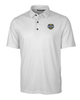 Michigan Wolverines 2023 College Football National Champions Cutter & Buck Pike Double Dot Print Stretch Mens Big and Tall Polo CC_MANN_HG 1