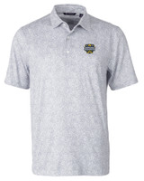 Michigan Wolverines 2023 College Football National Champions Cutter & Buck Pike Constellation Print Stretch Mens Polo POL_MANN_HG 1