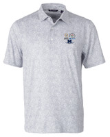 2024 Rose Bowl Champions Cutter & Buck Pike Constellation Print Stretch Mens Polo POL_MANN_HG 1