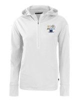 2024 Rose Bowl Champions Cutter & Buck Daybreak Eco Recycled Womens Half Zip Hoodie WH_MANN_HG 1