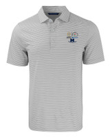 2024 Rose Bowl Champions Cutter & Buck Forge Eco Double Stripe Stretch Recycled Mens Big &Tall Polo POLWH_MANN_HG 1