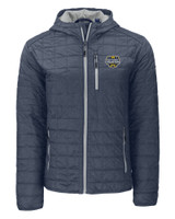 Michigan Wolverines 2023 College Football National Champions Cutter & Buck Rainier Primaloft Eco Mens Full Zip Hooded Jacket ANM_MANN_HG 1