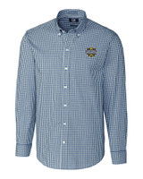 Michigan Wolverines 2023 College Football National Champions Cutter & Buck Easy Care Stretch Gingham Mens Long Sleeve Dress Shirt LYN_MANN_HG 1