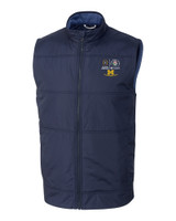 2024 Rose Bowl Champions Cutter & Buck Stealth Hybrid Quilted Mens Big and Tall Windbreaker Vest LYN_MANN_HG 1