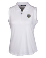 Michigan Wolverines 2023 College Football National Champions Cutter & Buck Forge Stretch Womens Sleeveless Polo WH_MANN_HG 1