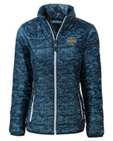 Michigan Wolverines 2023 College Football National Champions Cutter & Buck Rainier PrimaLoft® Womens Eco Insulated Full Zip Printed Puffer Jacket DN_MANN_HG 1