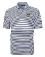 Michigan Wolverines 2023 College Football National Champions Cutter & Buck Virtue Eco Pique Stripe Recycled Mens Big and Tall Polo NVBU_MANN_HG 1