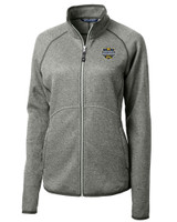 Michigan Wolverines 2023 College Football National Champions Cutter & Buck Mainsail Sweater-Knit Womens Full Zip Jacket POH_MANN_HG 1
