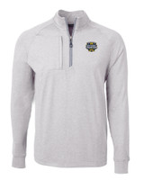 Michigan Wolverines 2023 College Football National Champions Cutter & Buck Adapt Eco Knit Heather Mens Quarter Zip Pullover POH_MANN_HG 1