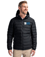 BIG 10 Conference Cutter & Buck Mission Ridge Repreve® Eco Insulated Mens Puffer Jacket Black Front