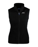 ACC Conference Cutter & Buck Cascade Eco Fleece Womens Vest BL_MANN_HG 
