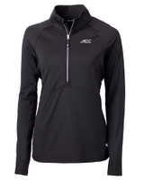 ACC Conference Cutter & Buck Adapt Eco Knit Stretch Recycled Womens Half Zip Pullover BL_MANN_HG 
