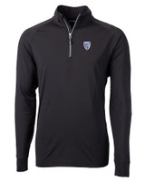 PAC-12 Conference Cutter & Buck Adapt Eco Knit Stretch Recycled Mens Quarter Zip Pullover BL_MANN_HG 