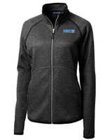 KIRO 7 Cutter & Buck Mainsail Sweater-Knit Womens Full Zip Jacket CCH_MANN_HG 1