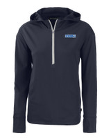 KIRO 7 Cutter & Buck Daybreak Eco Recycled Womens Half Zip Hoodie NVBU_MANN_HG 1