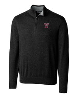 Texas A and M Aggies College Vault Cutter & Buck Lakemont Tri-Blend Mens Quarter Zip Pullover Sweater BL_MANN_HG 1