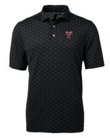 Texas A and M Aggies College Vault Cutter & Buck Virtue Eco Pique Tile Print Recycled Mens Big & Tall Polo BL_MANN_HG 1