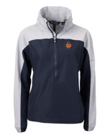 Syracuse Orange College Vault Cutter & Buck Charter Eco Recycled Womens Anorak Jacket NVPOL_MANN_HG 1