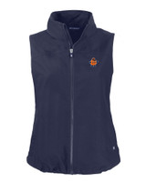 Syracuse Orange College Vault Cutter & Buck Charter Eco Recycled Full-Zip Womens Vest NVBU_MANN_HG 1