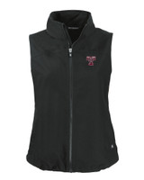 Texas A and M Aggies College Vault Cutter & Buck Charter Eco Recycled Full-Zip Womens Vest BL_MANN_HG 1