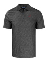 SMU Mustangs College Vault Cutter & Buck Pike Eco Pebble Print Stretch Recycled Mens Polo BL_MANN_HG 1
