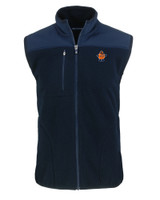 Syracuse Orange College Vault Cutter & Buck Cascade Eco Sherpa Mens Big and Tall Fleece Vest NVBU_MANN_HG 1