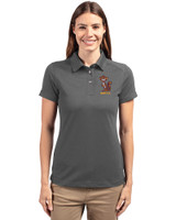 Minnesota Golden Gophers College Vault Cutter & Buck Advantage Eco Tri-Blend Pique Womens Polo Elemental Grey Front
