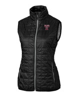 Texas A and M Aggies College Vault Cutter & Buck Rainier PrimaLoft® Womens Eco Insulated Full Zip Puffer Vest BL_MANN_HG 1