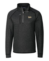 Vanderbilt Commodores College Vault Cutter & Buck Mainsail Sweater-Knit Mens Big and Tall Half Zip Pullover Jacket CCH_MANN_HG 1